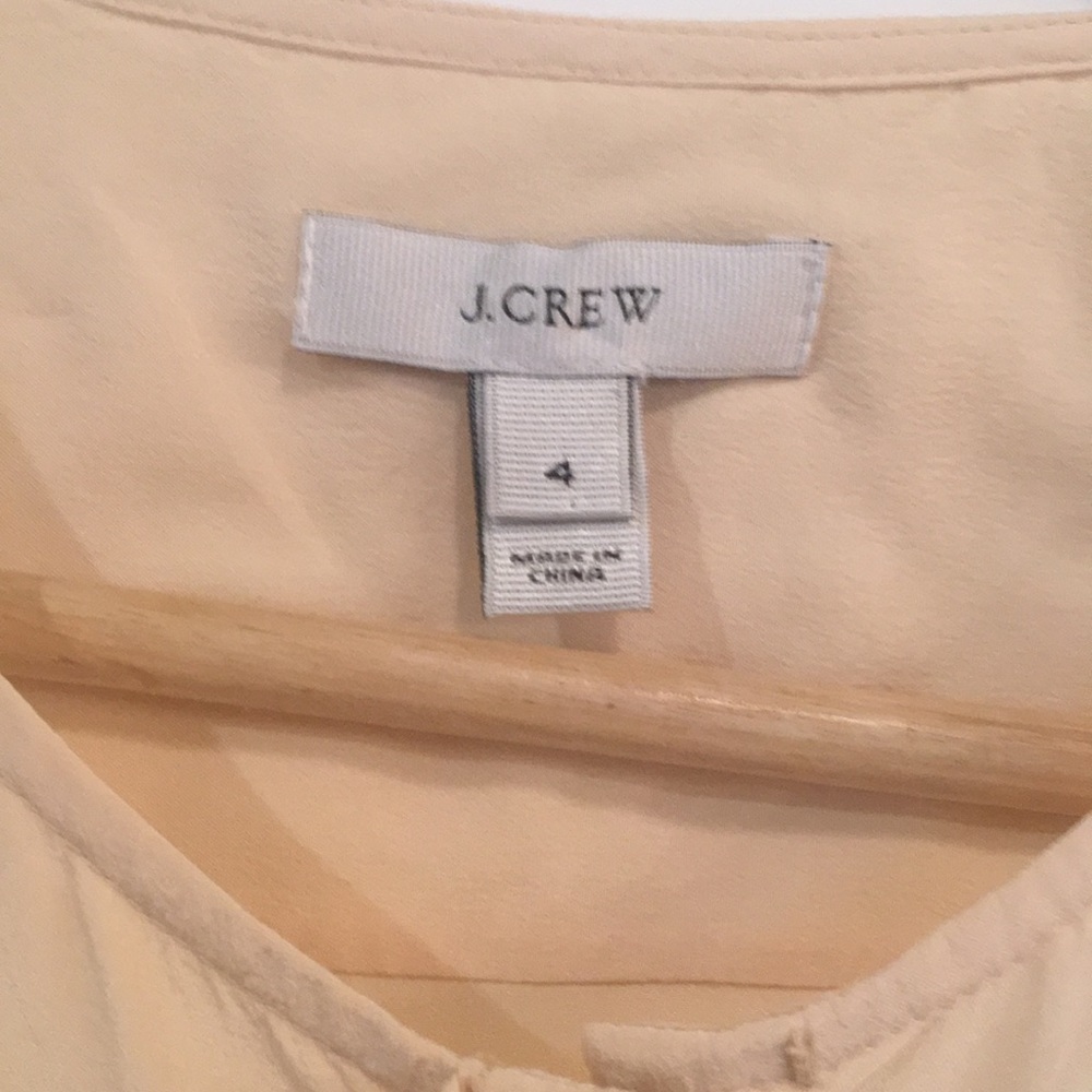 JCrew Silk Ruffle Shell Size 4 - Picture 3 of 7